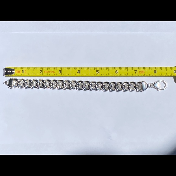 Arte d'Argento 925 sterling silver bold curb link bracelet⛓ - Picture 15 of 17